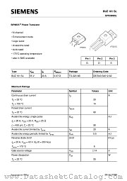 BUZ101SLE3045A datasheet pdf Siemens