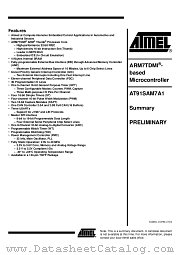 AT91SAM7A1-AI datasheet pdf Atmel