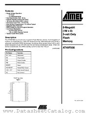 AT49F008-90TI datasheet pdf Atmel