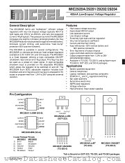 MIC2920A-4.8BS datasheet pdf Micrel Semiconductor