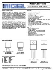 MIC29371-5.0BT datasheet pdf Micrel Semiconductor