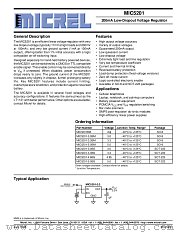 MIC5201-3.3BM datasheet pdf Micrel Semiconductor
