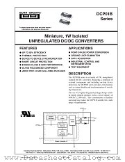 DCP010512DB datasheet pdf Burr Brown
