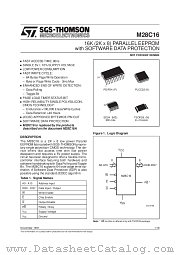 M28C17-25MS6 datasheet pdf ST Microelectronics