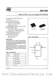 M27V402-200N6TR datasheet pdf ST Microelectronics