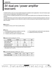 BA3513 datasheet pdf ROHM