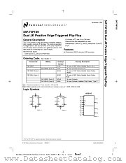 74F109SJ datasheet pdf National Semiconductor