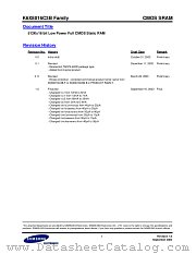 DS_K6X8016C3B datasheet pdf Samsung Electronic
