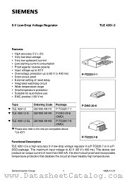 TLE4261-2GL datasheet pdf Siemens