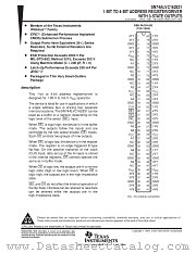 SN74ALVC162831DBB datasheet pdf Texas Instruments