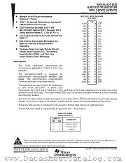 SN74ALVCH16245DGG datasheet pdf Texas Instruments