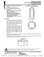 SN54AC563W datasheet pdf Texas Instruments