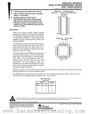 SN74AC573DB datasheet pdf Texas Instruments