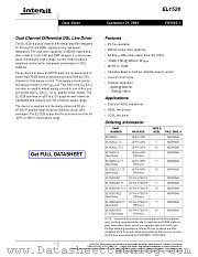EL1528CREZ-T7 datasheet pdf Intersil