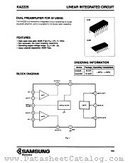 KA2225D datasheet pdf Samsung Electronic