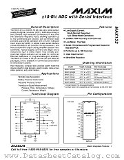 MAX132MRG datasheet pdf MAXIM - Dallas Semiconductor