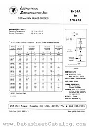 1N60 datasheet pdf International Semiconductor