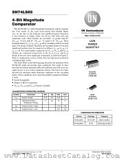 SN74LS85D datasheet pdf ON Semiconductor