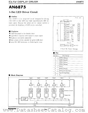 AN6875 datasheet pdf Matsushita Electric Works(Nais)