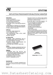 STV7778S datasheet pdf ST Microelectronics