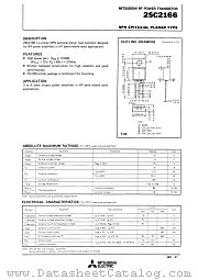 2SC2166 datasheet pdf Mitsubishi Electric Corporation
