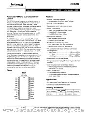 HIP6016CB datasheet pdf Intersil