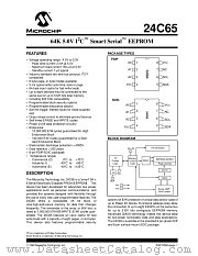 24C65-SM datasheet pdf Microchip