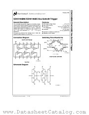 CD40106 datasheet pdf National Semiconductor