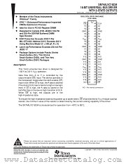 SN74ALVC16334DGV datasheet pdf Texas Instruments