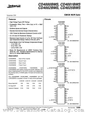 CD4000 datasheet pdf Intersil