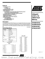AT49LV8192T datasheet pdf Atmel
