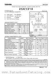 2SK1310 datasheet pdf TOSHIBA