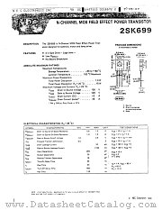 2SK699 datasheet pdf NEC