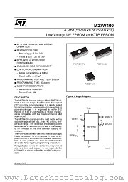 M27W400-120F6TR datasheet pdf ST Microelectronics