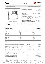 KBU4A datasheet pdf Diotec Elektronische