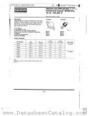 IRF243 datasheet pdf Fairchild Semiconductor