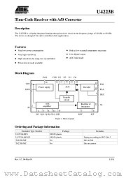 U4223B-MFSG3 datasheet pdf Atmel