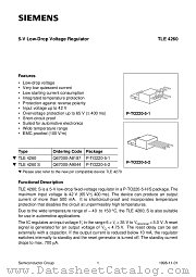 TLE4260S datasheet pdf Siemens