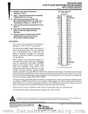 SN74ALVCH16269DGG datasheet pdf Texas Instruments
