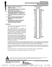 SN74ALVCH16271DGG datasheet pdf Texas Instruments