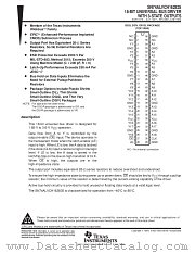 SN74ALVCH162835DGG datasheet pdf Texas Instruments