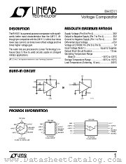 RH1011 datasheet pdf Linear Technology