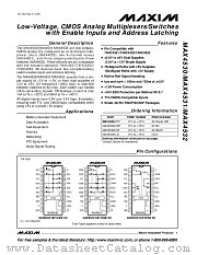 MAX4530CWP datasheet pdf MAXIM - Dallas Semiconductor