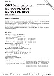 ML7001-01 datasheet pdf OKI electronic eomponets