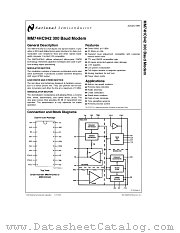 MM74HC942J datasheet pdf National Semiconductor