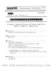 STK417-0X0 datasheet pdf SANYO