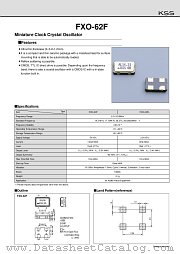 FXO-62F datasheet pdf Kyocera Kinseki Corporation