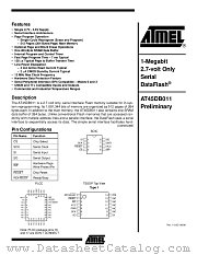 AT45DB011-SC datasheet pdf Atmel