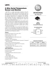 LM75 datasheet pdf ON Semiconductor