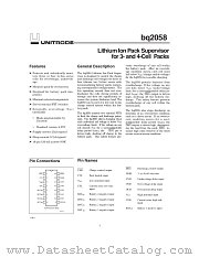 BQ2058MSN datasheet pdf Texas Instruments